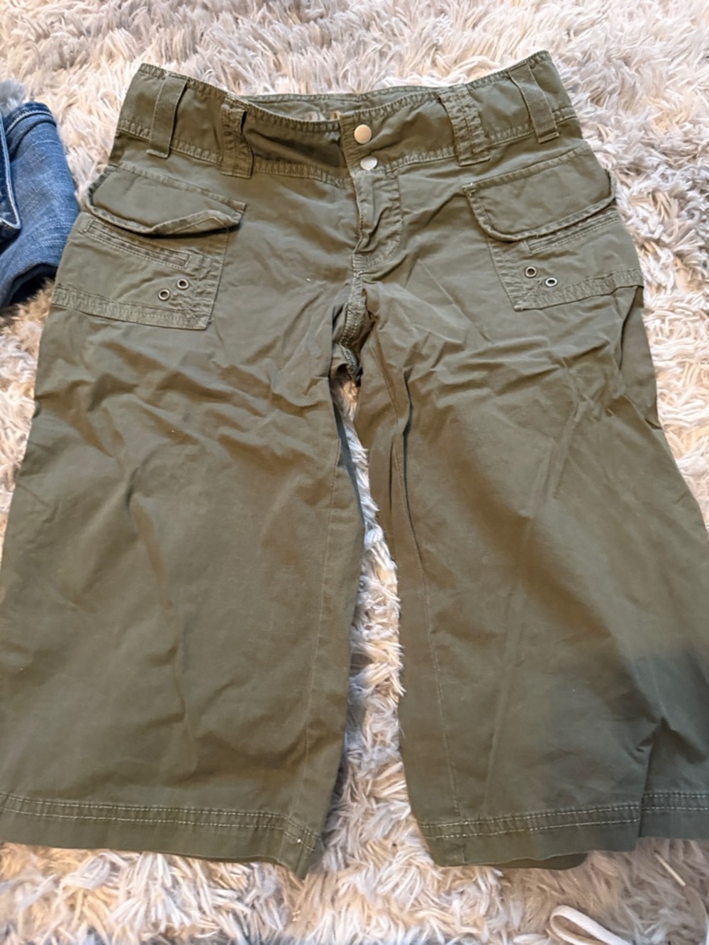 Old Navy Olive Green Cargo Bermuda Shorts